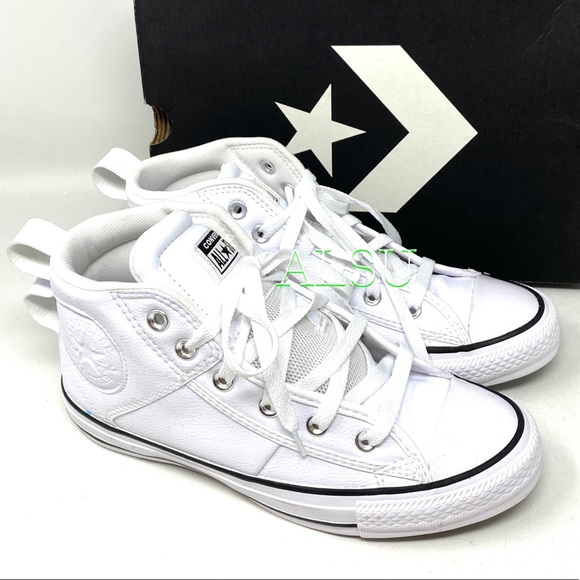 Converse AdVulc Ctas CS Mid White Women’s Sneakers - Picture 6 of 9